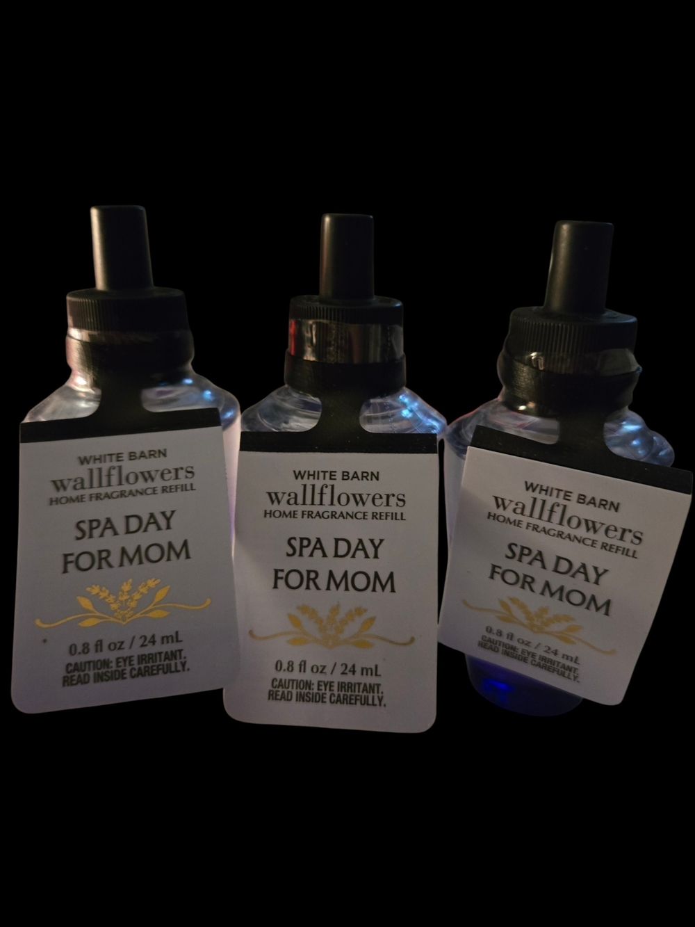 3pc White Barn "Spa Day for Mom" Wallflowers Refill -New!!